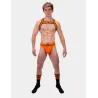 Barcode Berlin Chaussettes Gym Socks Noir-Orange fluo